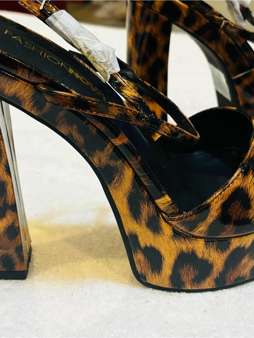 Brand New Stylish Heels By Fashion Nova - Size 10 - Heel Height 6 Inches - Box 2